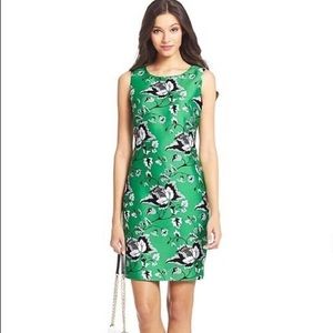 Diane Von Furstenberg Sofia wool silk blend floral dress 6 DVF